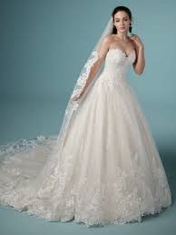 Strapless Sweetheart Lace Ballgown Wedding Dress