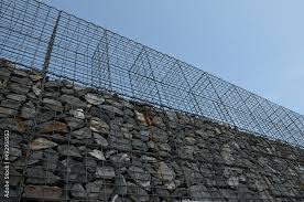 Gabion Wire Basket Cages Fence In The