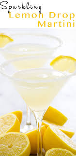 sparkling lemon drop martini