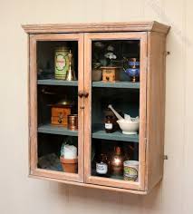 Limed Oak Glazed Wall Cabinet