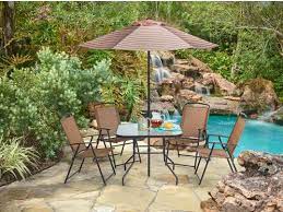 6 Piece Mosaic Outdoor Dining Set For