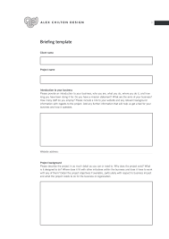 A briefing document is a good communication vehicle to keep others abreast of issues or situations in a professional manner. 14 Client Brief Examples Pdf Doc Examples