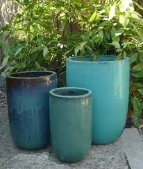 Large, extra large garden pots in stock. Large Tall Glazed Aqua U Pot Planters Woodside Garden Centre Pots To Inspire