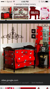 Georgia Bulldog Nursery Baby Crib