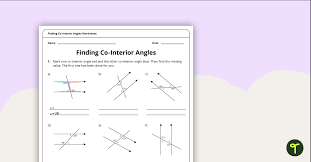 finding co interior angles year 7