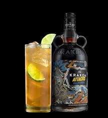 Strain into a collins glass over fresh ice. Cocktails Kraken Rum