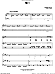 sin sheet for voice piano or