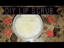 diy coconut oil sugar lip scrub
