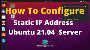 how to configure static ip address on