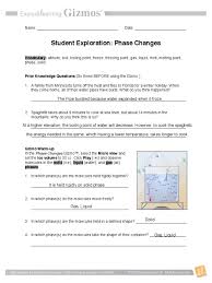 Student exploration balancing chemical equations gizmo answer key pdf author: Phasechangesse Ice Freezing
