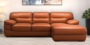 hensley leather sectional sofa in
