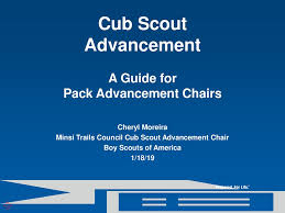 Cub Scout Advancement A Guide For Pack Advancement Chairs
