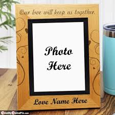 love photo frame edit couple name