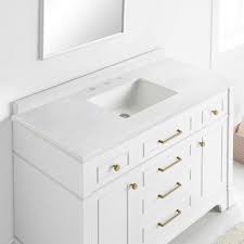 Bathroom vanities offering style and storage. Home Decorators Collection Melpark 48 In W X 22 In D Bath Vanity In White With Cultured Marble Vanity Top In White With White Sink Melpark 48w The Home Depot