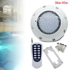 Details About 7 Colors 12v 36 45w Led Rgb Underwater Swimming Pool Bright Light Remote Control