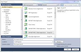 creating an asp net mvc 3 application