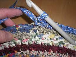 crocheted rag rug tutorial part four