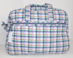 vera bradley bags nwt vera bradley grand traveler bag gingham plaid color blue pink size os maputu24 s closet