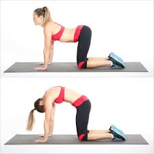 Target body part downward (cow) phase: Relieve Back Pain With Cat Cow Stretch Popsugar Fitness