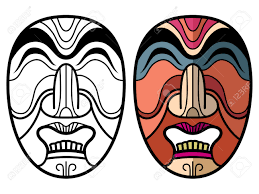 Take a deep breath and relax with these free mandala coloring pages just for the adults. Mexican Indian Aztec Traditional Masks Isolated On White Background African Mask Coloring Page Vector Illustration Ilustraciones Vectoriales Clip Art Vectorizado Libre De Derechos Image 167278151