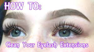 eyelash extensions how to clean your