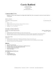Sample Resume College Student Summer Job For Students Resumes Recent