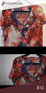 Maurices Top Plus Size Maurices Size 4 Sheer Top See Pics