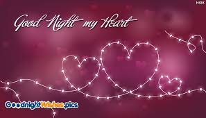 heart good night wallpaper image