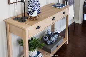 A Console Table In An Entryway