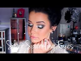 silver sparkling eyes makeup tutorial