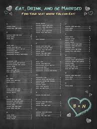Diy Faux Chalkboard Seating Chart We Wed