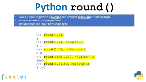 how to round a number up in python