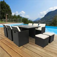 Rattan Wicker Outdoor Dining Set