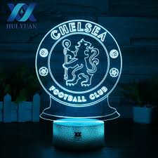 Hui Yuan Led Chelsea Football Club 3d Lamp Usb 7 Color Cool