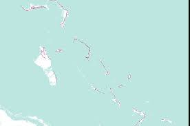 Roads Of The Bahamas Caribbean Islands From Digital Chart