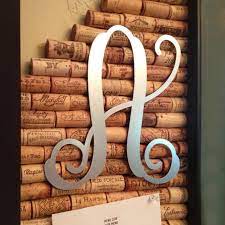 Single Metal Vine Monogram Steel