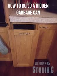 how to build a wood garbage can and