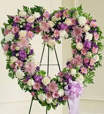 Heart flower tribute for funerals. Funeral Flowers Heart Shaped Standing Arrangement
