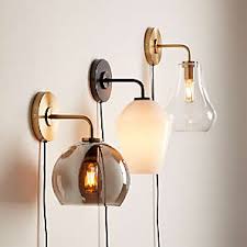 Wall Sconces Plug In And Candle Crate And Barrel
