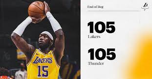 The lakers compete in the national basketball association (nba). 8bcfk0eehmitbm