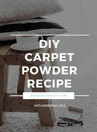 diy deodorizing carpet powder with
