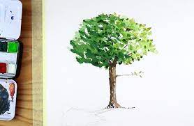 How To Paint Watercolor Trees An Easy