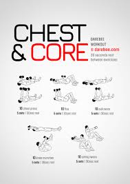chest core workout