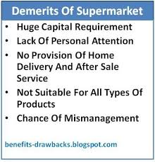 disadvanes of supermarket benefits
