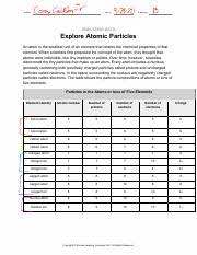 Stream tracks and playlists from savvas on your desktop or mobile device. Explore Atomic Particles Pdf Name Coreygoldsbytv Date 9 2820 B Period Analyzing Data Explore Atomic Particles An Atom Is The Smallest Unit Of An Course Hero