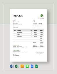 12 travel invoice templates word