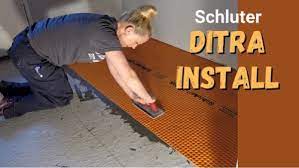 installing floor tile with schluter ditra