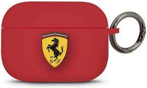 Officially licensed ferrari cases and covers, computer bags, tablet bags, and airpods cases. Amazon Com Ferrari Silicone Airpods Pro Case Stylish Keychain Ring Red Compatible With Wireless Charger Electronics