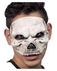 white skull eye mask as a skeletal mask