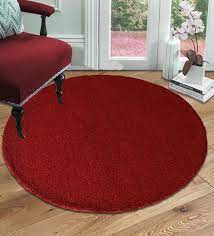 hand woven round carpet